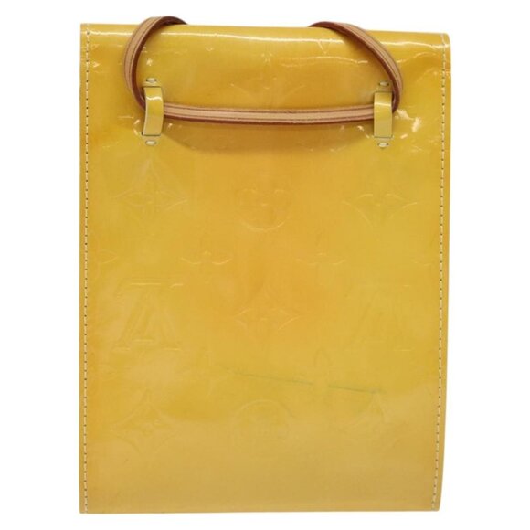 LOUIS VUITTON Monogram Vernis Kenmare Pouch Yellow M91060 LV Auth ti2982 - Picture 2 of 16